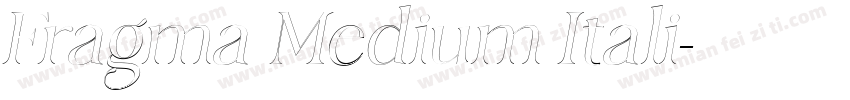 Fragma Medium Itali字体转换